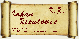Kokan Ripulović vizit kartica